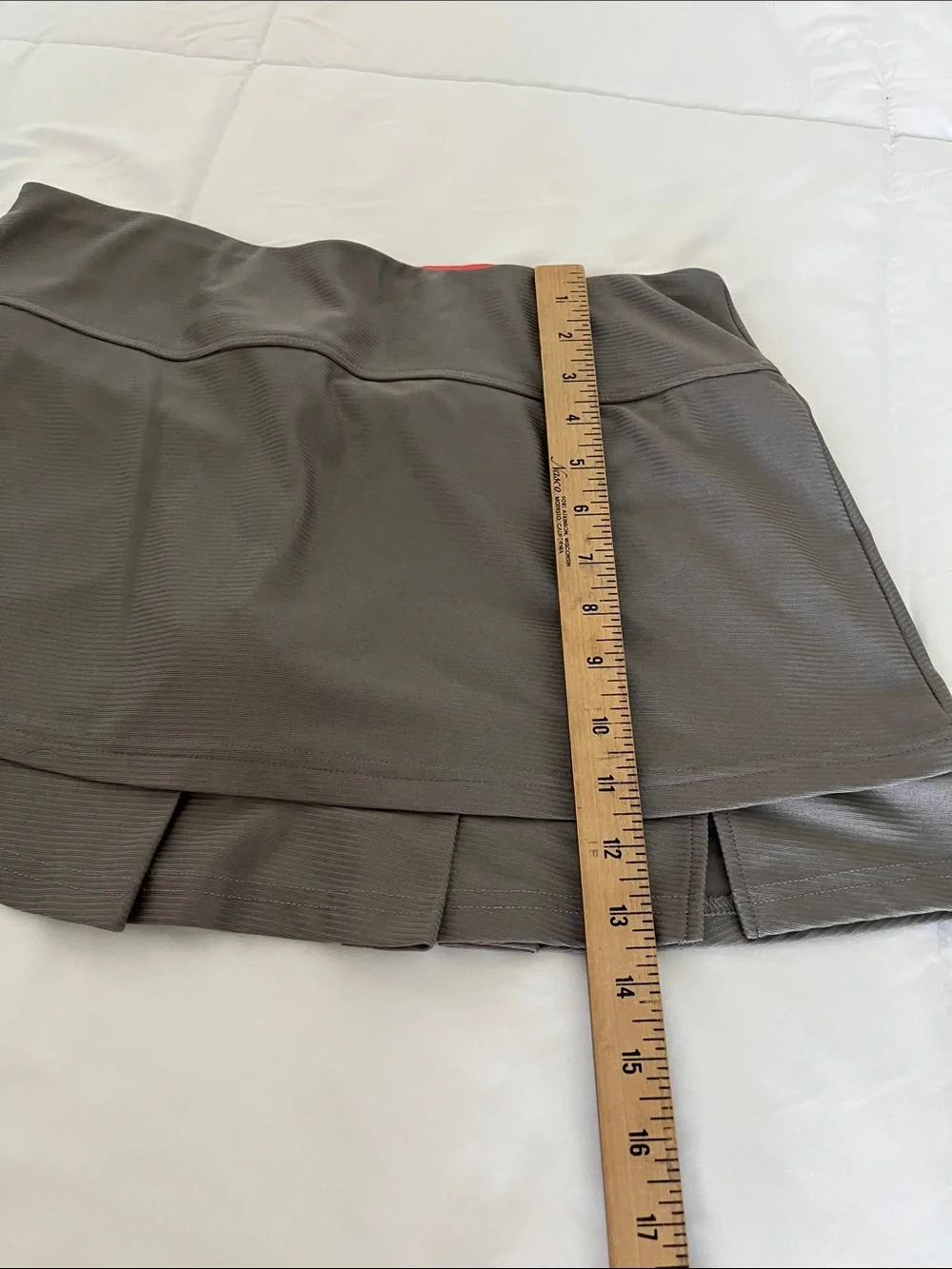 bolle Gray Athletic Skort with Pleated Hem